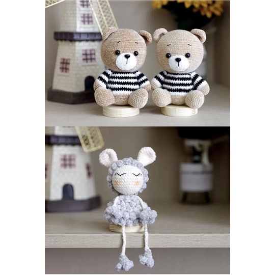 Len nhung Chenille 2mm (Xuefeier Edelweiss NO2) - Cuộn 40gr