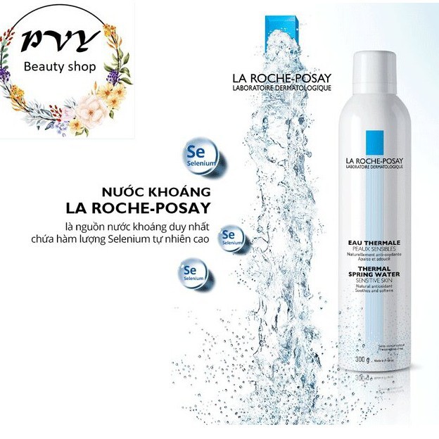 Nước xịt khoáng làm sạch và làm dịu La Roche Posay cho da nhạy cảm La Roche-Posay Thermal Spring Water #Pvy Beauty