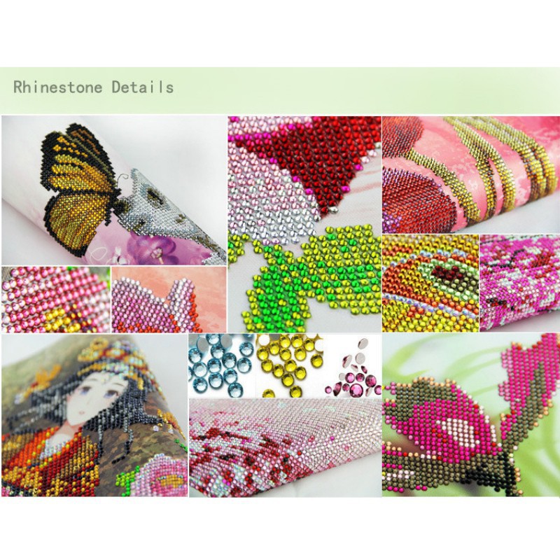 Bộ tranh đính đá tự làm hình cô gái xinh đẹp dùng trang trí | BigBuy360 - bigbuy360.vn