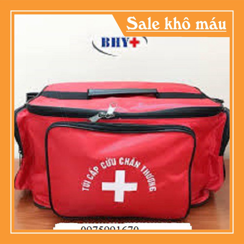 (có sẵn) TÚI CỨU THƯƠNG (TÚI Y TẾ) ĐỎ - CỠ ĐẠI