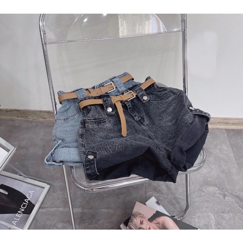 Quần short jean 0005, 6716 nữ chất jean đẹpI Trần Hân Shop 20003923 ( kèm đai nịt)