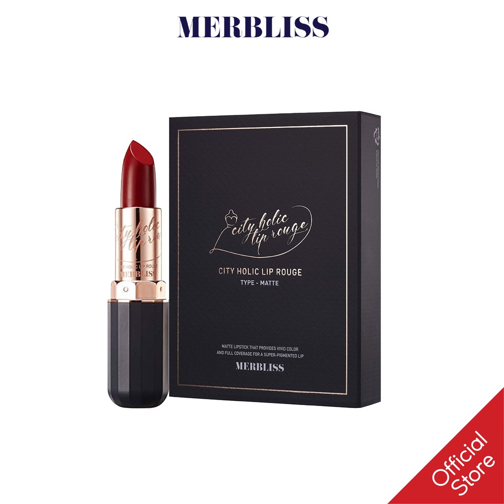 [Mã COSDEP -8% ĐH250k]Son Lì Merbliss City Holic Lip Rouge - Matte 3.1g