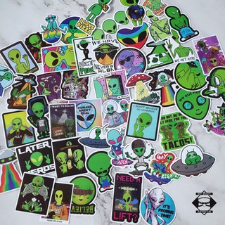 Bộ hình dán/sticker/decal Alien.