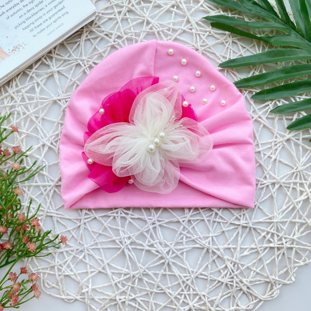 Nón Turban Nhiều Kiểu Nhiều Màu Cho Bé Gái