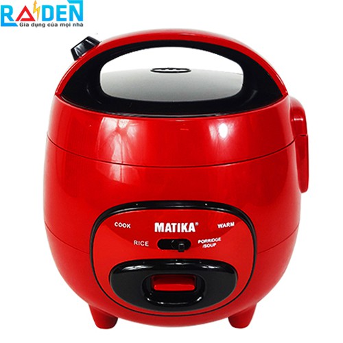 Nồi cơm điện mini 0.8L Matika MTK-RC0812 thích hợp cho gia đình nhỏ, sinh viên