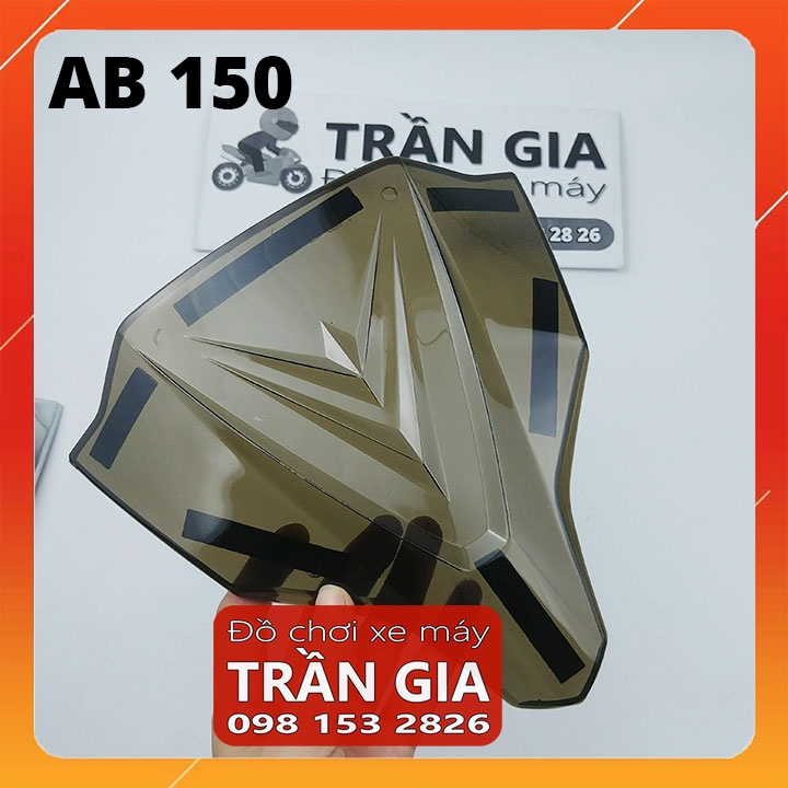Mão ốp đầu xe AB airblade 2020-2021-2022 air blade 125 150 màu khói trong đục xi inox cacbon - phụ kiện trang trí