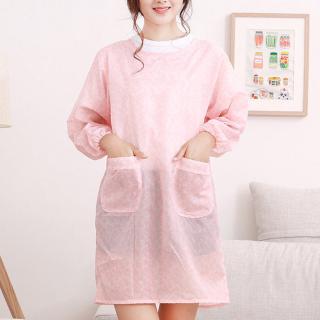 Tạp dề dài tay chống thấm nước kiểu Hàn Quốc