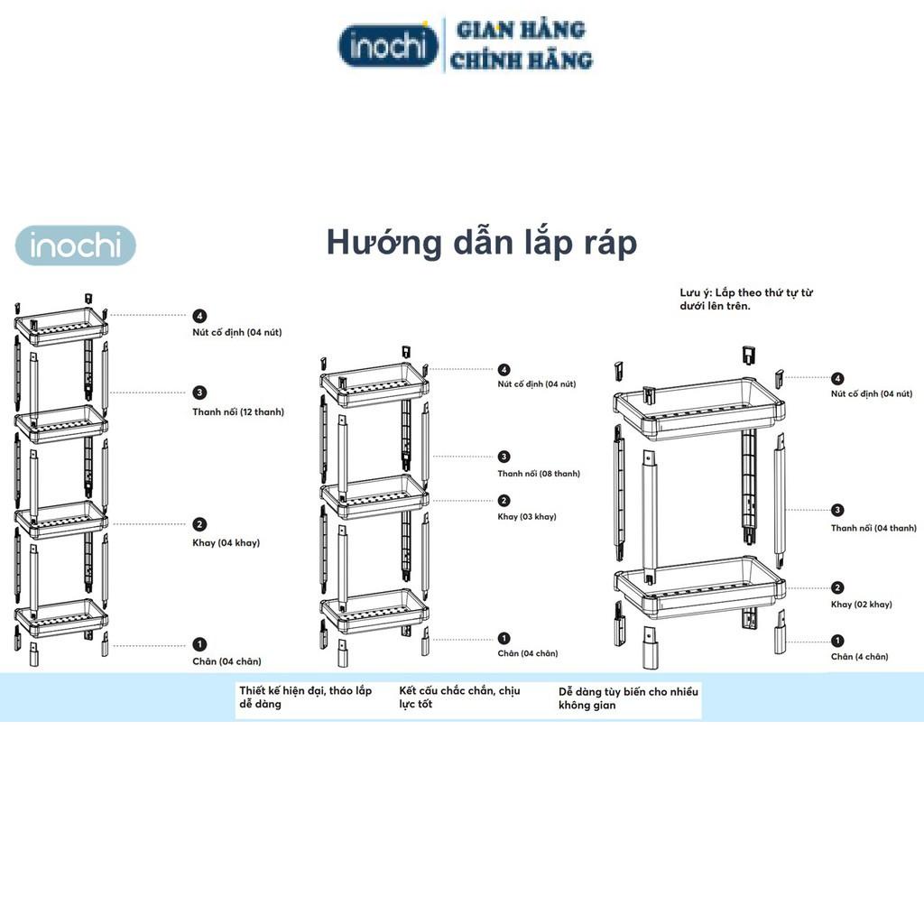 [FreeShip] Kệ đa năng 4 tầng cao cấp inochi, kệ nhà tắm, kệ gia vị, kệ bếp, kệ trang trí - Giao màu ngẫu nhiên