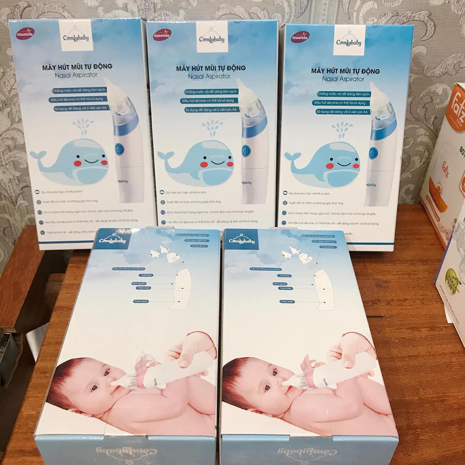 Máy hút mũi cho trẻ em Comfybaby CF718 màu xanh