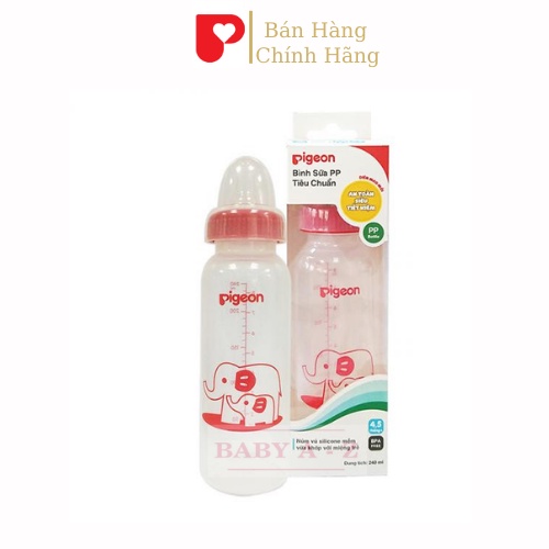 Bình Sữa Pigeon Cổ Hẹp 120ml 240ml PP Tiêu Chuẩn Bình Sữa Cho Bé Sơ Sinh Trẻ Em