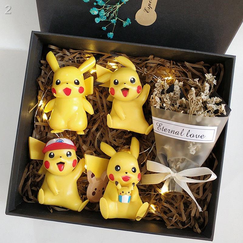 FHộp quà sáng tạo  Hand Office Aberdeen tặng sinh nhật trang trí đầy đủ mô hình Pokémon nhỏ