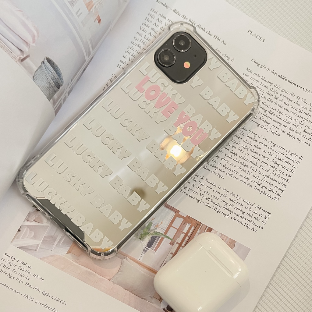 C1681 Case silicon tráng gương LUCKY BABY