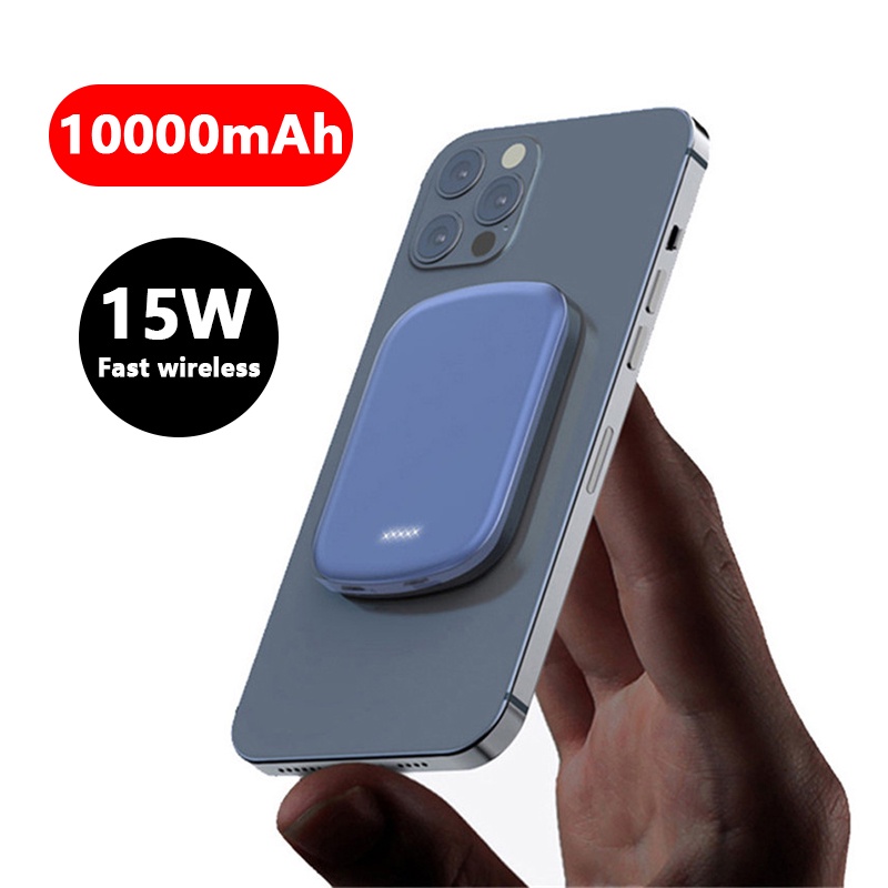 Sạc Dự Phòng 10000mAh MagSafe 15W Cho iPhone 13 12 Pro Max