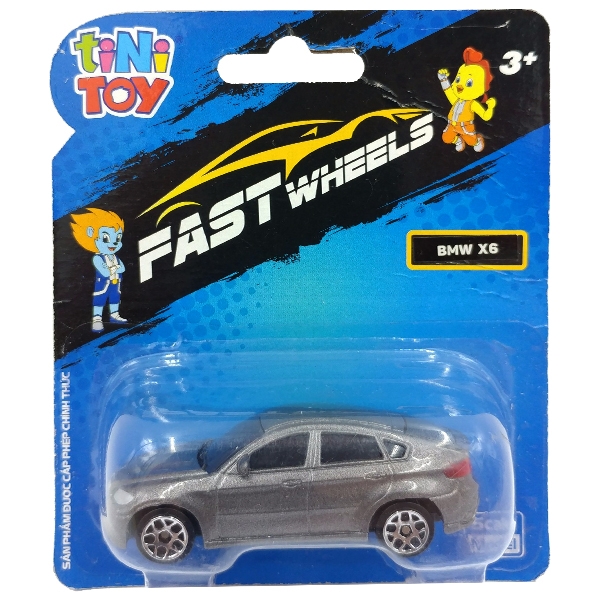 Đồ Chơi Xe Tốc Độ FastWheels 3 Inch - 342000S - BMW X6 - Màu Xám - tiniToy