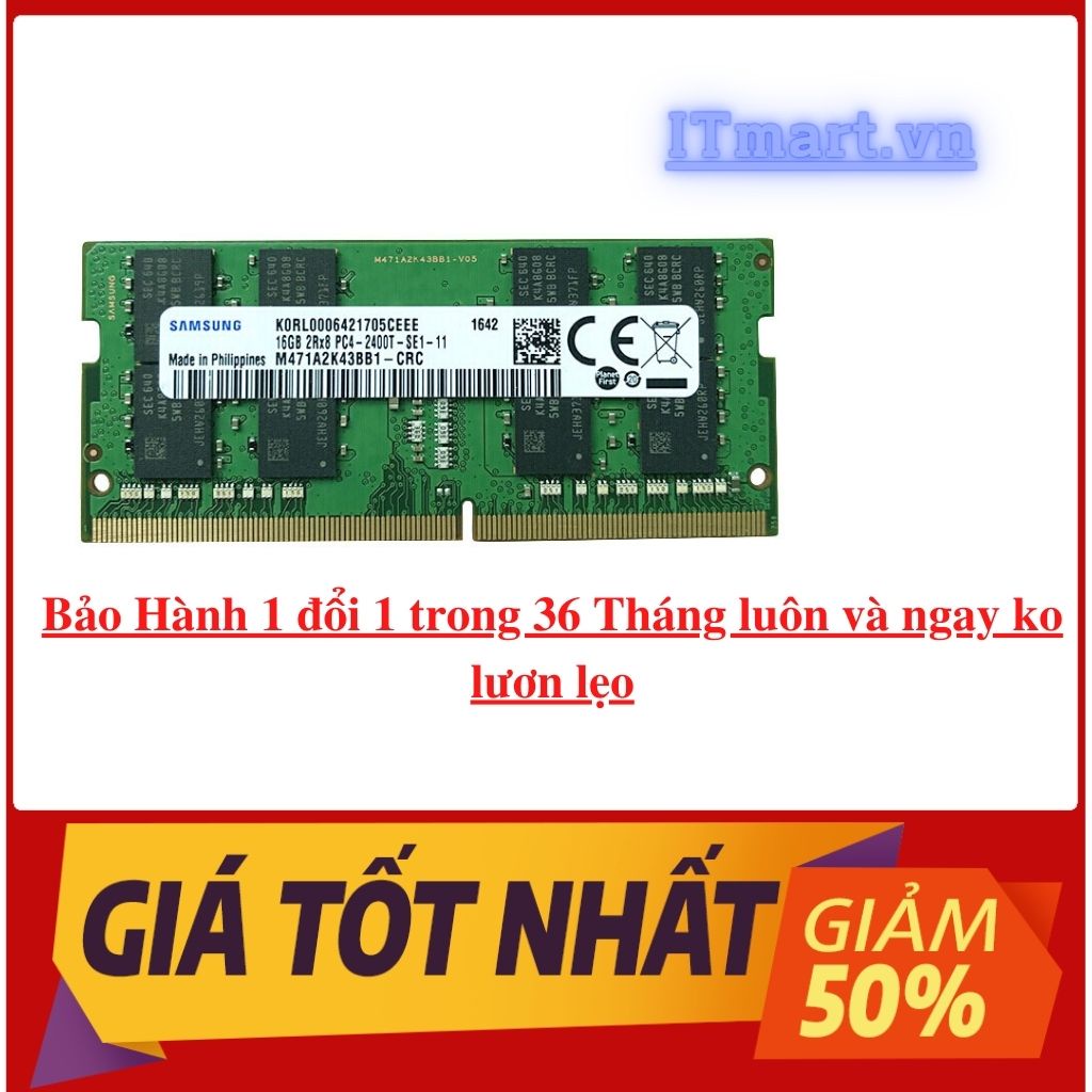 RAM Laptop DDR4 4Gb 8Gb 16Gb bus 2133 2400 2666 3200MHz Samsung và nhiều thương hiệu khác bóc máy Mỹ- Giao ngẫu nhiên | BigBuy360 - bigbuy360.vn