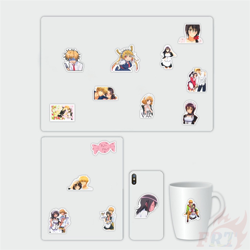 Bộ 50 Miếng Dán Họa Tiết Anime Ayuzawa Misaki Usui Takumi Trang Trí Laptop Ván Trượt Thời Trang Diy Kaichou Wa Maid-Sama! - Series 03
