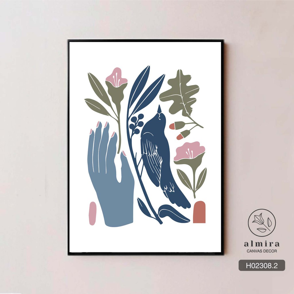 💄 Tranh cô gái bằng vải canvas siêu nhẹ treo phòng ngủ tặng đinh treo 3 chân[H023] | BigBuy360 - bigbuy360.vn