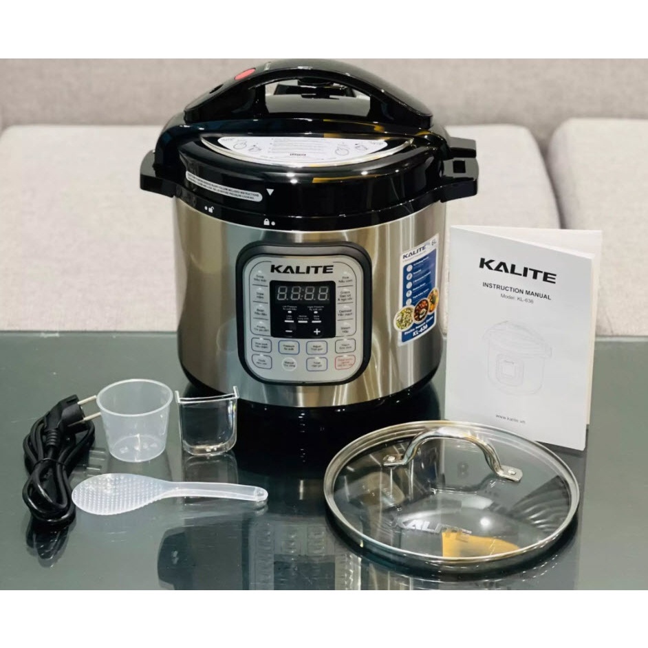 Nồi áp suất điện đa năng Kalite KL 636 KL636 dung tích 6L, 950W 10 chế độ nấu hầm đa năng, bảo hành 12 tháng - Befoyo