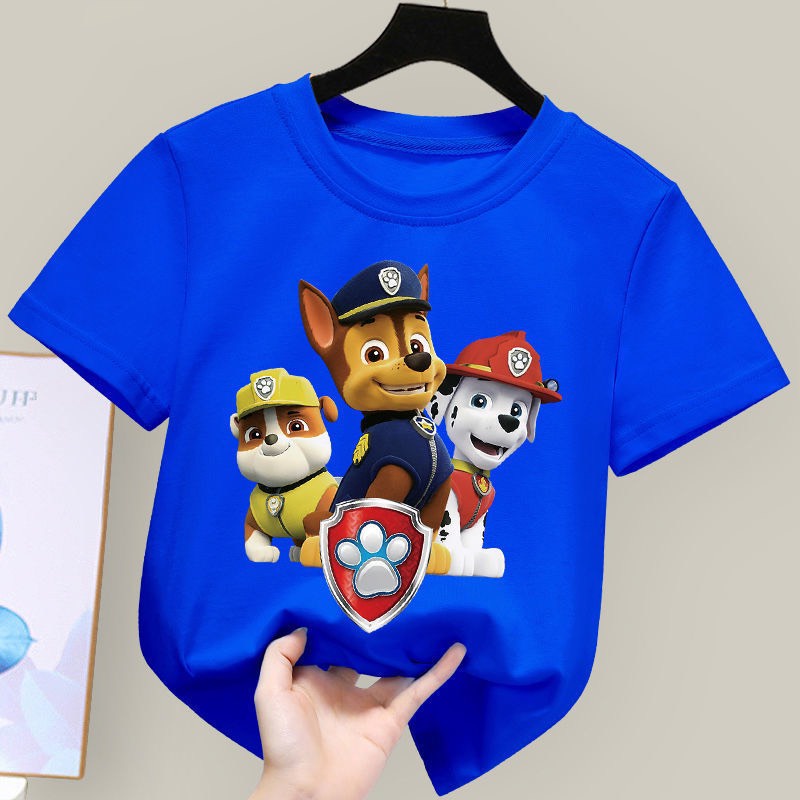 Áo thun cho bé hình chó 3 màu nón .áo cho bé từ 6kg-30kg.AL40.