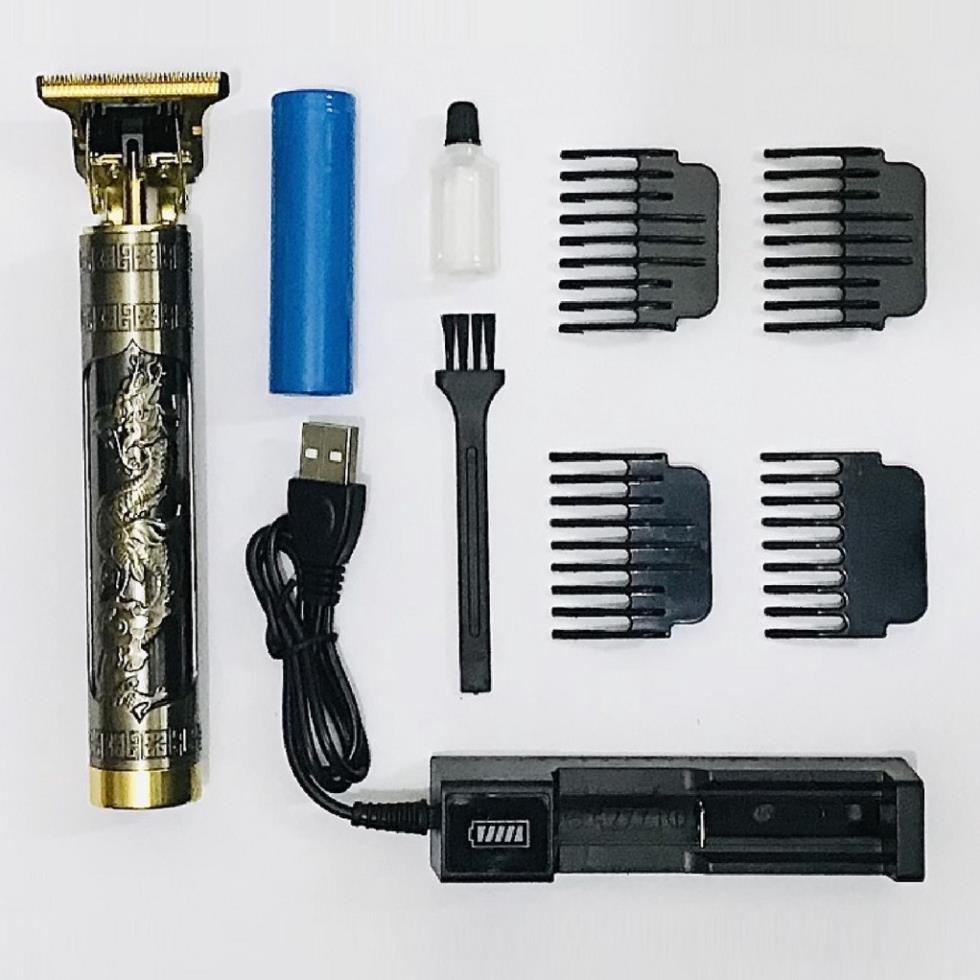 Tông đơ cắt tóc sạc nhanh chuyên nghiệp chấn viền TH 8002, Tăng đơ cắt tóc chấn viền cao cấp Tặng kèm nhiều phụ kiện