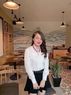 SƠ MI TRẮNG CỔ NƠ GC