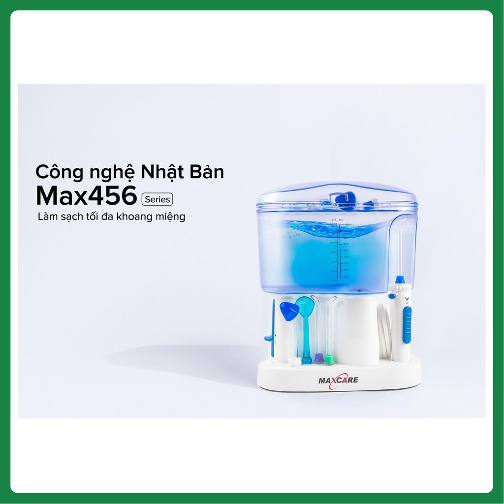 Máy tăm nước Nhật Bản Maxcare Max 456L - Công Nghệ Sóng Siêu Âm , Chăm Sóc Và Làm Sạch Khoang Miệng