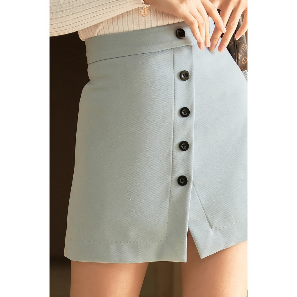 Chân váy chữ A ngắn 92WEAR hai tà JAA0816 | BigBuy360 - bigbuy360.vn