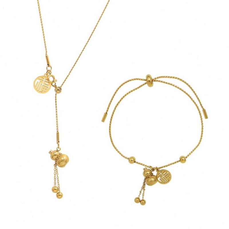 Vòng Đeo Tay Bằng Thép Titan Mạ Vàng 18K Phong Cách Nhật Hàn Cao Cấp Cho Nữ