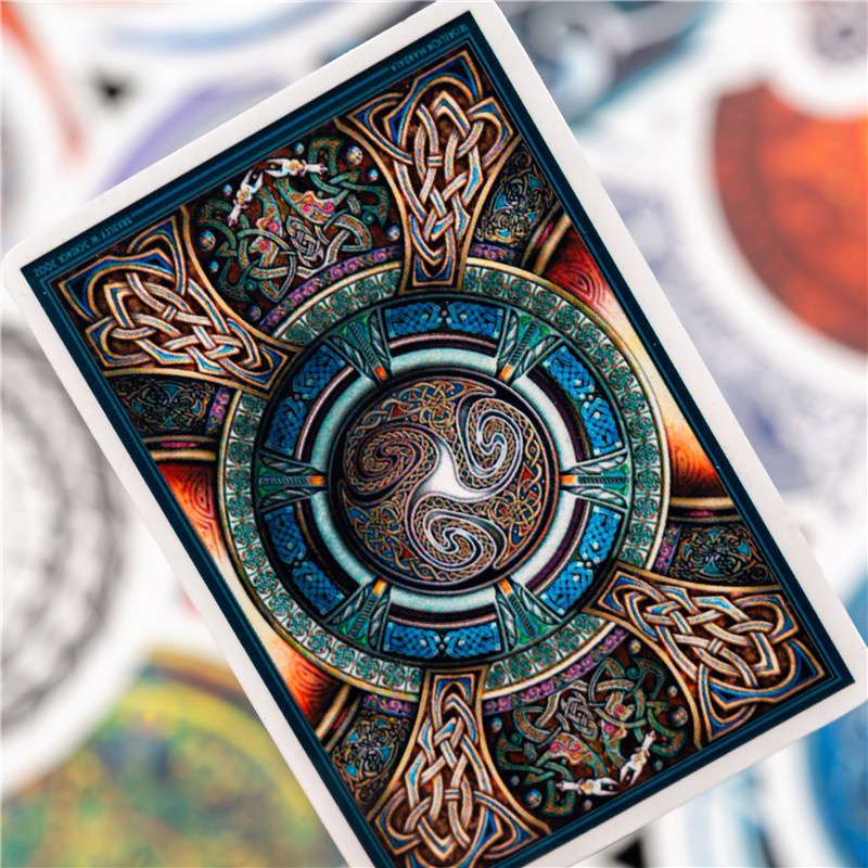 50/ 25/ 10 Miếng dán họa tiết hoạt hình phong cách retro chống nước trang trí xe xe máy/ đàn guitar/ cốc nước