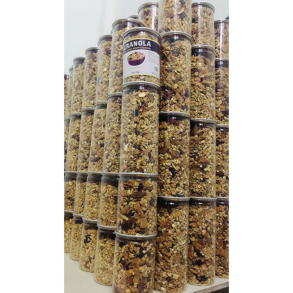 [HÀNG CAO CẤP] Granola không đường, ngũ cốc ăn kiêng giảm cân, Hộp 250g - Gihamall