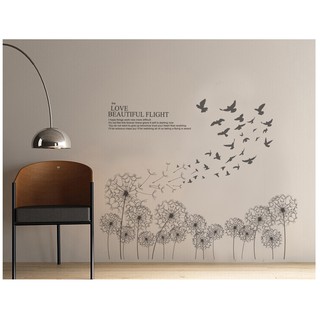 decal vườn bồ công anh