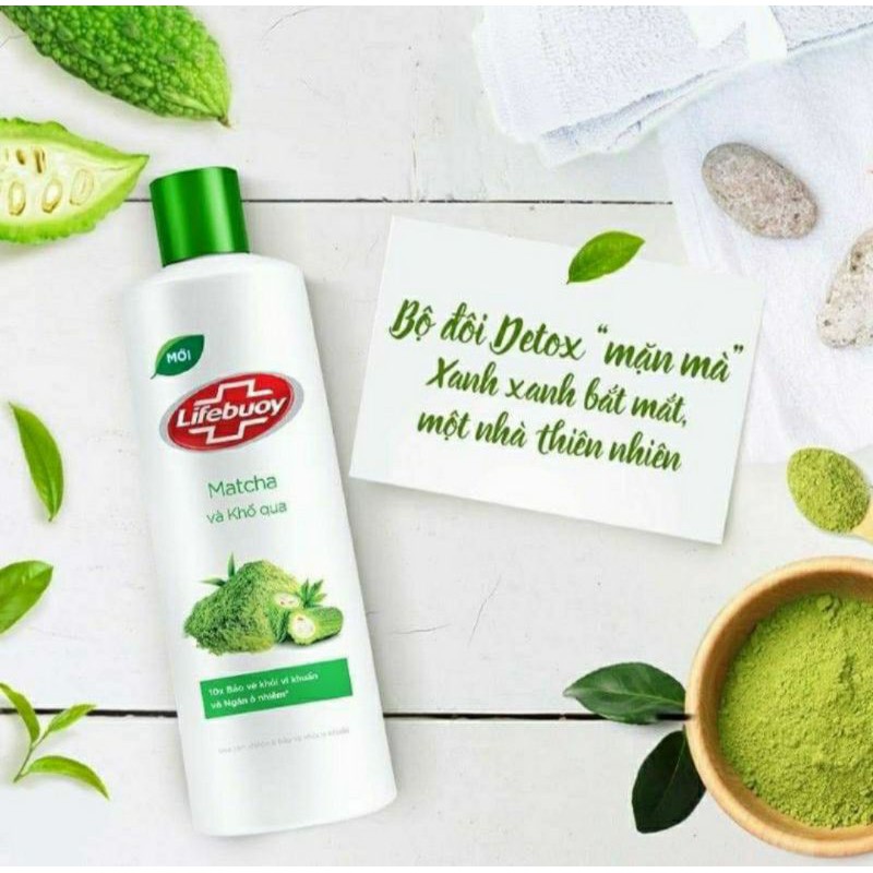 Sữa tắm Detox Lifebouy Matcha và khổ qua