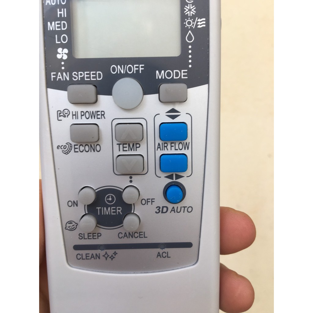 Remote máy lạnh Mitsubishi,Điều khiển điều hoà Mitsubishi nút xanh, hàng tốt