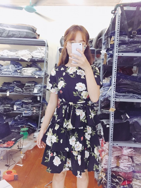 Váy maxi hoa tầng | BigBuy360 - bigbuy360.vn