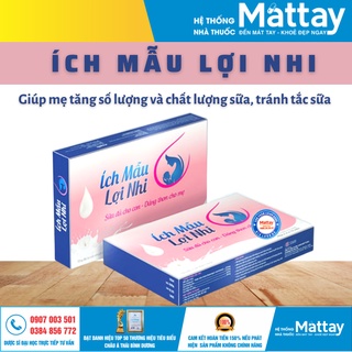 Viên uống lợi sữa Ích Mẫu Lợi Nhi giúp hỗ trợ tăng tiết sữa, tăng lượng sữa mẹ, giúp hạn chế nguy cơ tắc sữa ( 20v ).