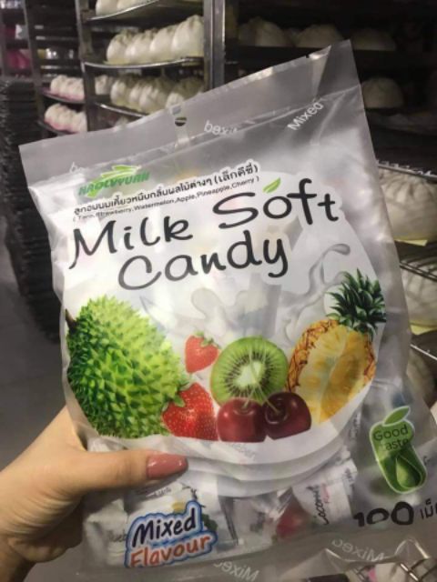 Kẹo sữa trái cây milk soft candy Thái Lan