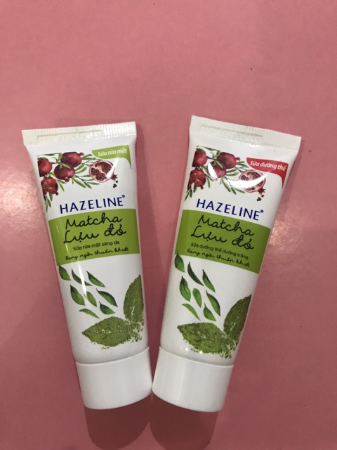 Bộ 18 món Hazeline (như hình) matcha lựu đỏ và yến mạch dâu tằm