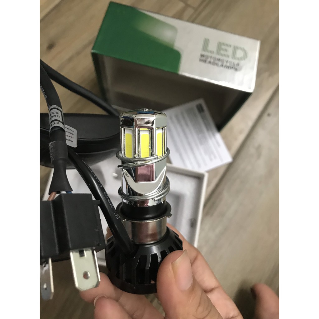 Đèn LED Fa-cos xe máy 6 tia M02E