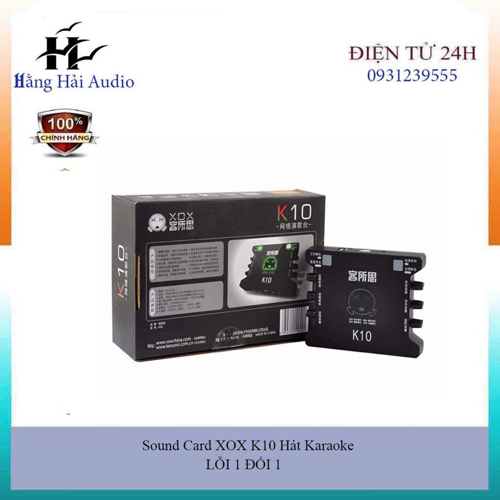 🔊🔊🔊SOUND CARD THU ÂM K10 PHIÊN BẢN CŨ ( CHO CHẤT LƯỢNG ÂM THANH CHUYÊN NGHIỆP, SỐNG ĐỘNG )🔊🔊🔊