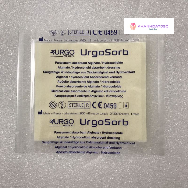 Băng gạc URGOSORB vô khuẩn thấm hút mạnh chứa Calci Alginate