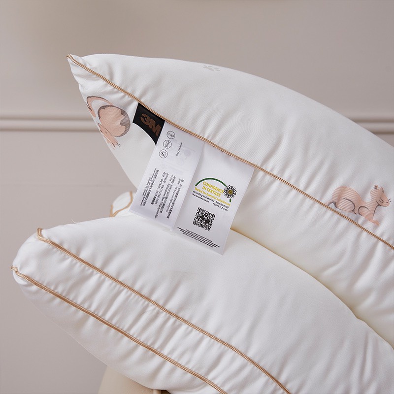 Gối Tencel Bông Đậu Chữ H Họa Tiết 5D Vân Chìm