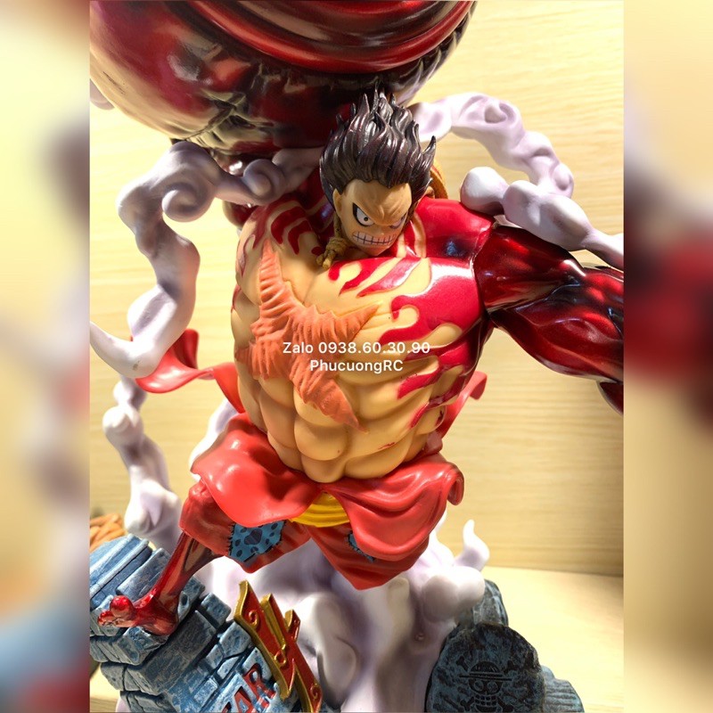 Mô Hình Figure One Piece Luffy Gear 4 cỡ lớn 43cm