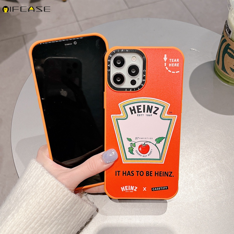 Ốp Điện Thoại Silicon Họa Tiết Quả Cam/Cà Chua Màu Cầu Vồng iPhone 13 12 12 11 Pro Max XS Max XR X 7 8 Plus