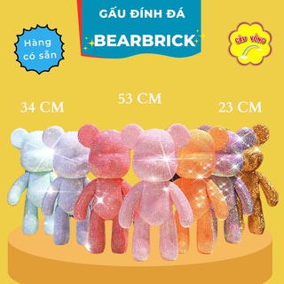 Gấu đính đá handmade BearBrick cao cấp size 23 cho mọi lứa tuổi