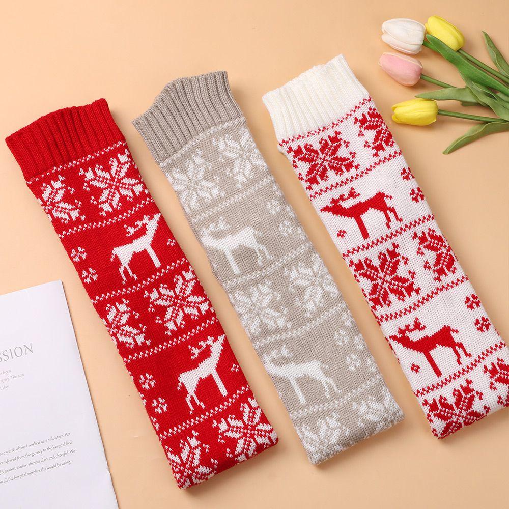 Đôi Vớ Dệt Kim Dài Qua Gối Giữ Ấm Thời Trang Mùa Đông