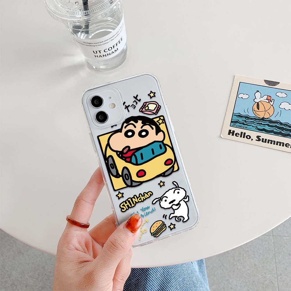 Ốp Điện Thoại Tpu Dẻo Họa Tiết Cậu Bé Bút Chì Cho iPhone 11 12 13 pro max XS X XR XSMax 7 8 6 6s plus 5 4 SE 2020
