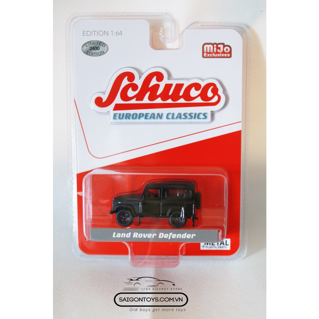 Land Rover Defender - Xe mô hình cao cấp tỷ lệ 1:64 chính hãng Schuco - Card Mỹ
