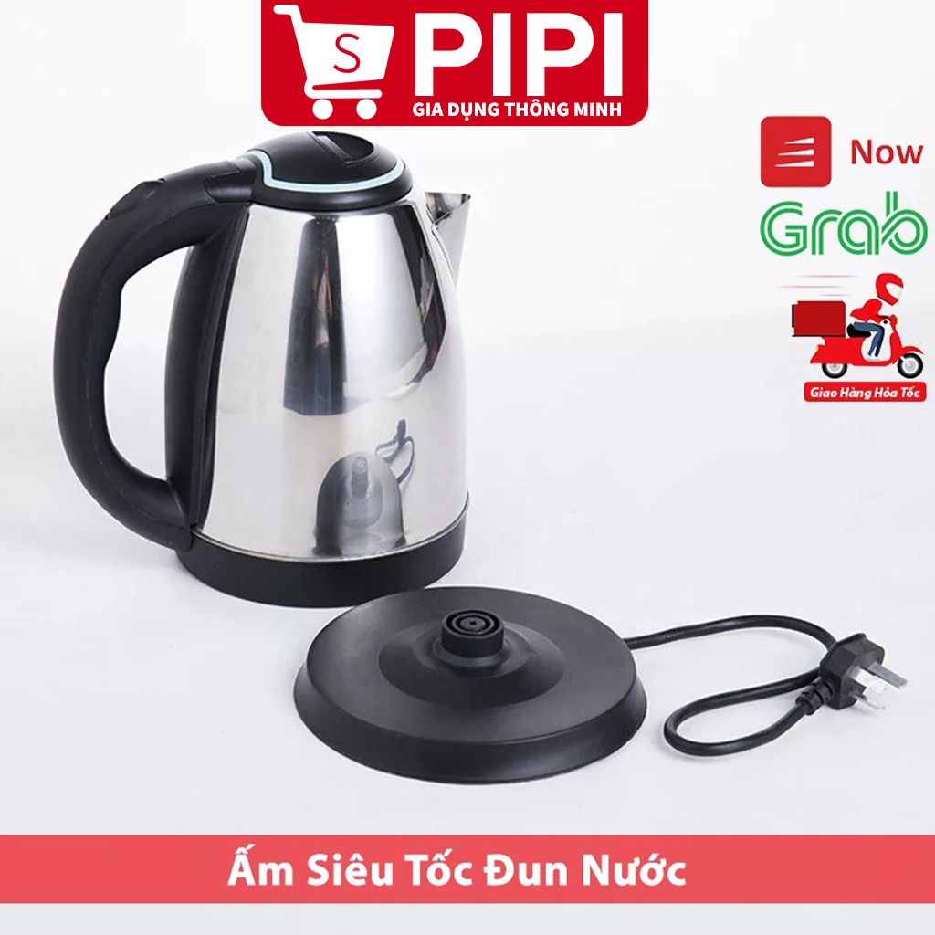 Xả Kho Ấm Siêu Tốc Đun Nước Electric Kettle Dung Tích 1.8 Lít Loại 1 Lớp, Bảo Hành 6 Tháng Lỗi Đổi Mới