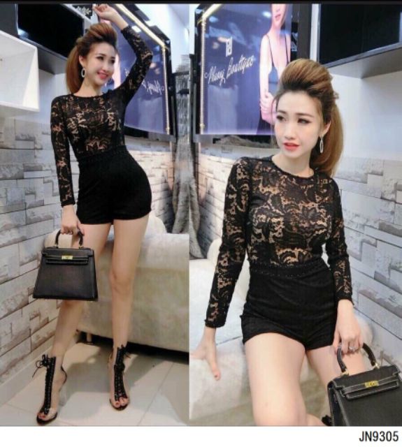 Jump ren xuyên thấu đính cườm sexy