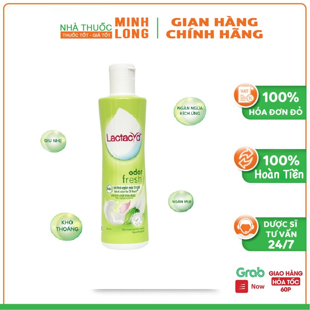 Dung dịch vệ sinh phụ nữ Lactacyd Lá trầu - Hỗ trợ ngăn mùi 24h, bảo vệ dịu nhẹ và chăm sóc vùng kín